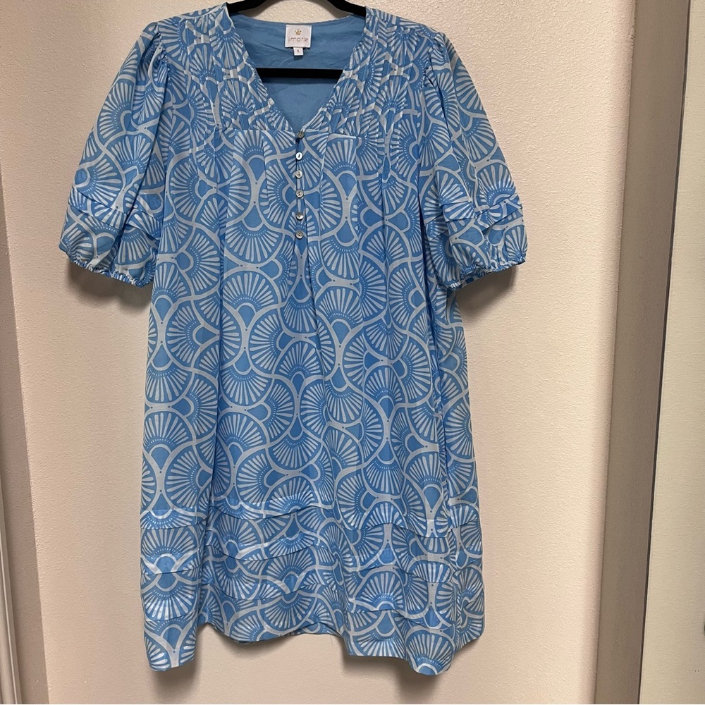 j.marie RYLEE V-NECK BUTTON DRESS Large Women’s